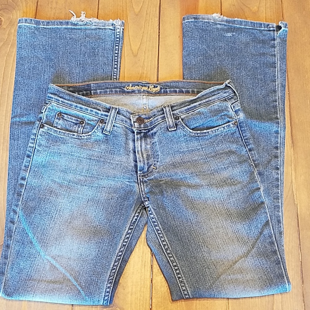 AE Stretch Skinny Flare Jeans